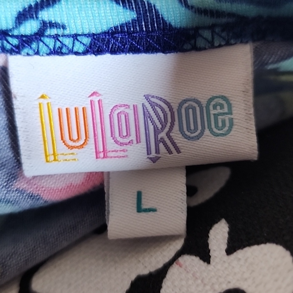LuLaRoe Carly Hi-low Hem Floral Swing Dress Size Large - Picture 7 of 9